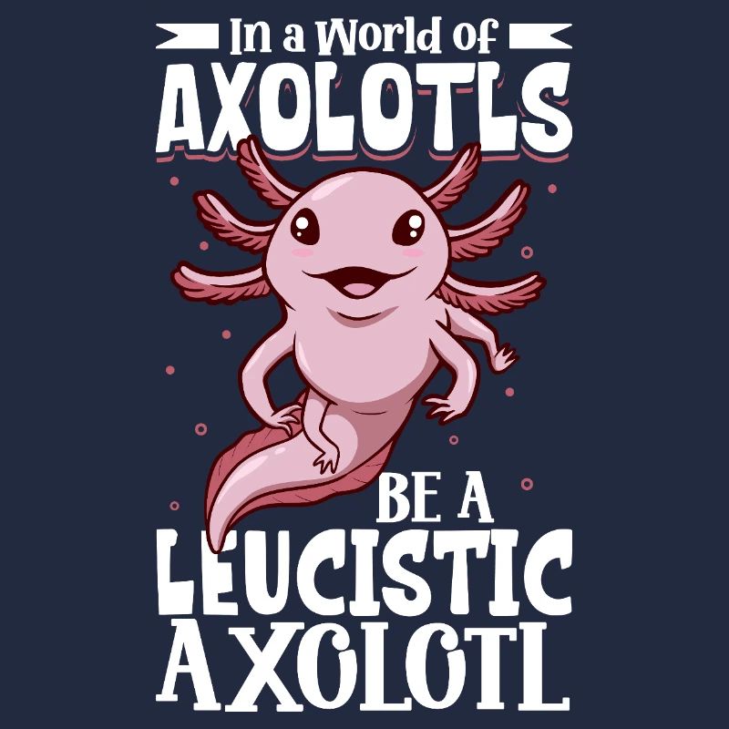 Sei ein Leucistic Axolotl