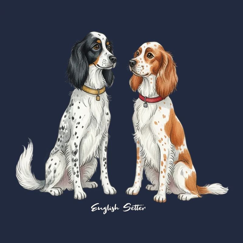 Illustration du setter anglais