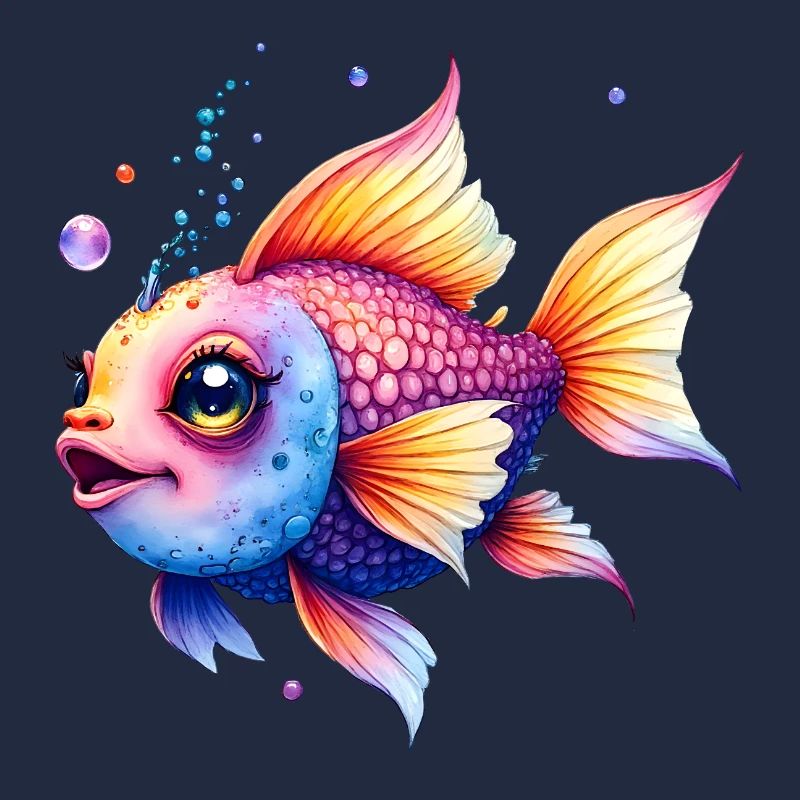 Lebendiger Regenbogenwassermann