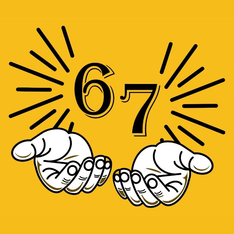 67 Meme Hands, Viral Statement Design