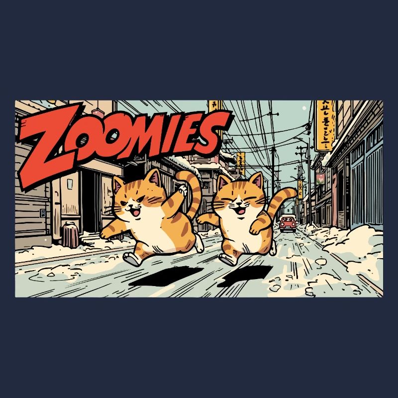 Course de chat anime