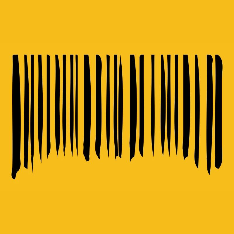 Barcode Striche Linien Gekritzelt Strichcode Scan