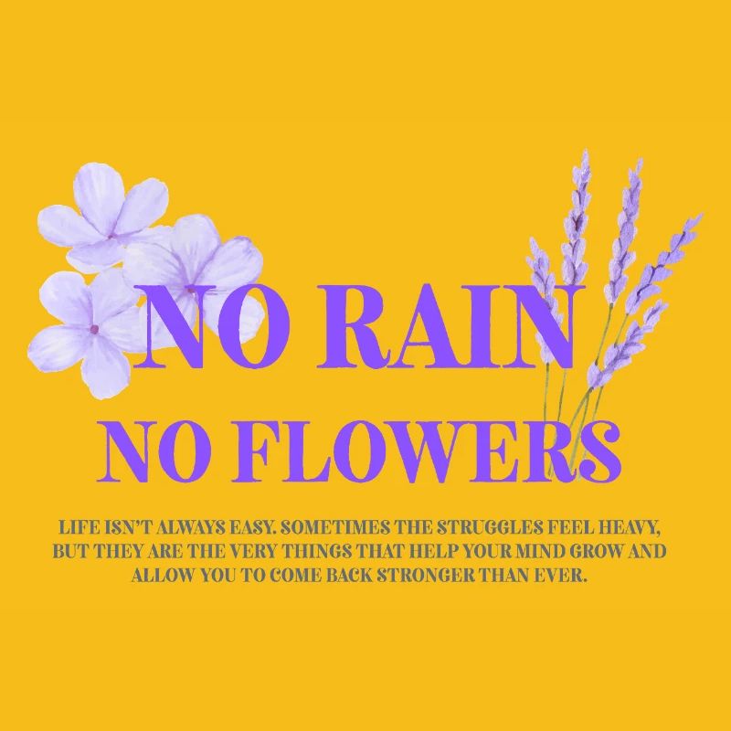 Pas de pluie, pas de fleurs