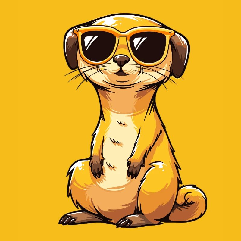 Suricate avec lunettes de soleil Suricate