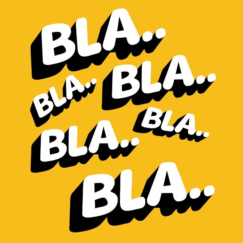 Bla Bla Bla Lustig Statement Genervt Kaffee