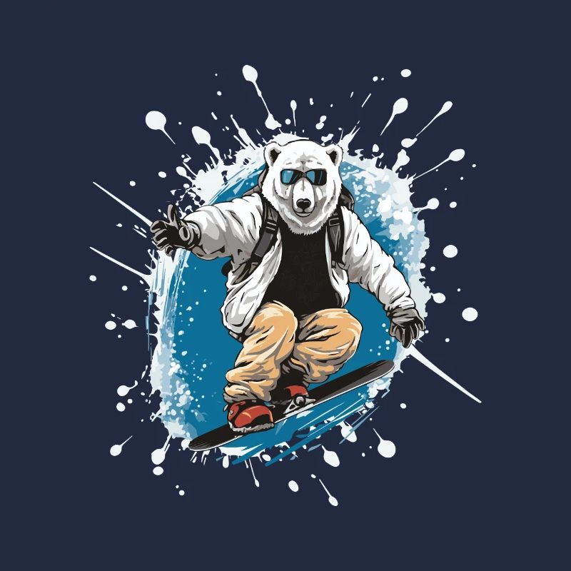 Polar Bear Snowboard Polar Bear