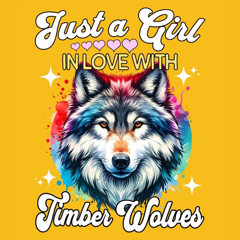 Grauwolf Mädchen Timber Wolf