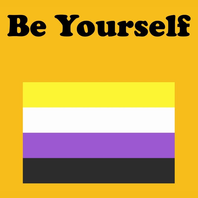 Non Binary Flag Be Yourself