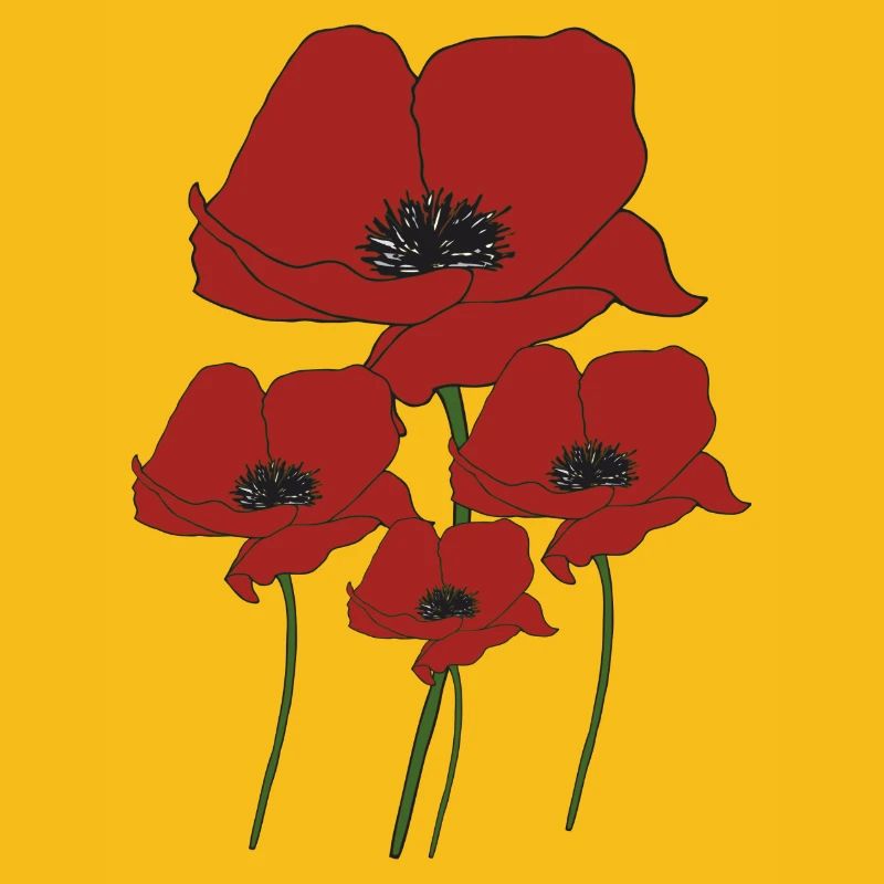 Bouquet de coquelicots