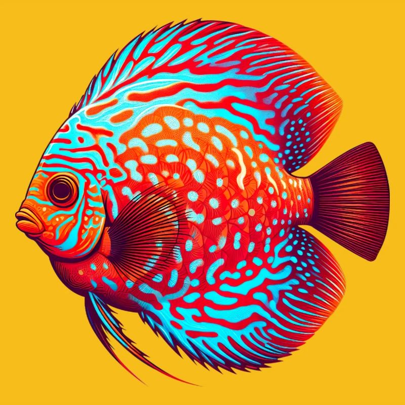 Diskusbuntbarsch rot