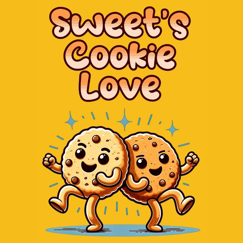 Biscuits mignons Biscuits sucrés Amour danser