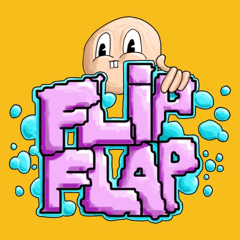 Spaßiger Graffiti-Bubble Flip