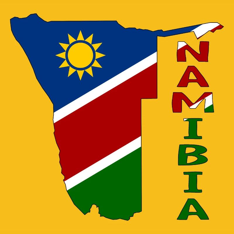 Namibia Map Flag
