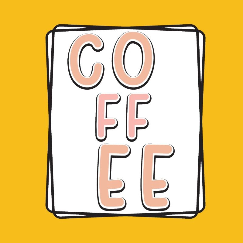 Kaffee Typo Panel