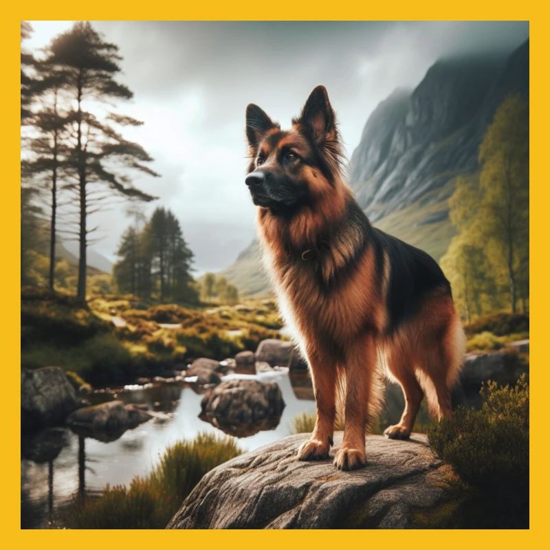 Deutscher Schäferhund Kunst