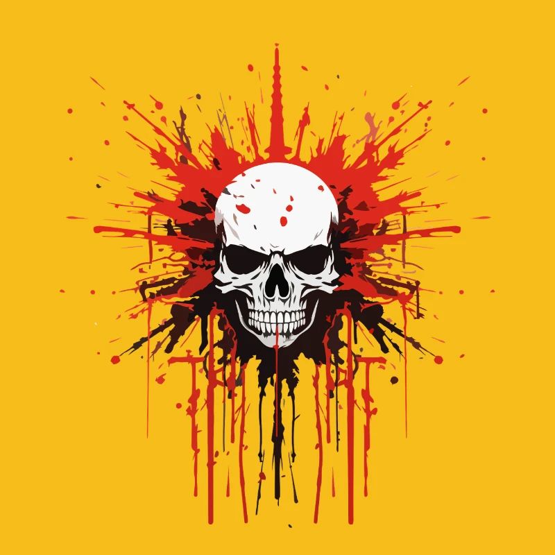 Splatter Schädel