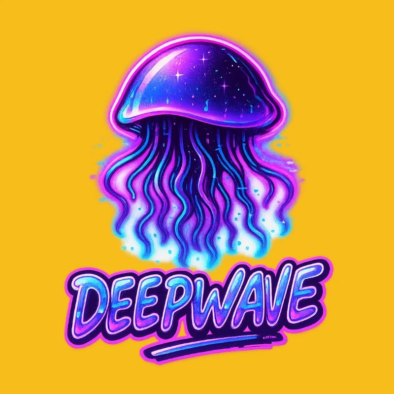 Conception de méduse néon Deepwave