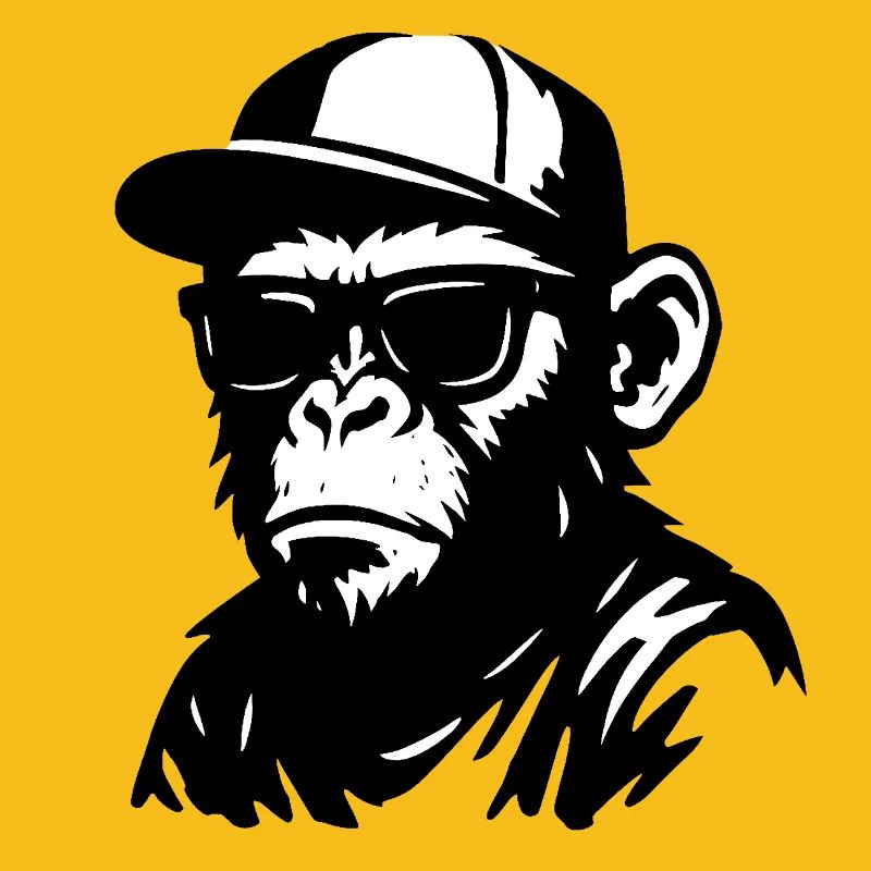 Conception de graffiti de singe urbain
