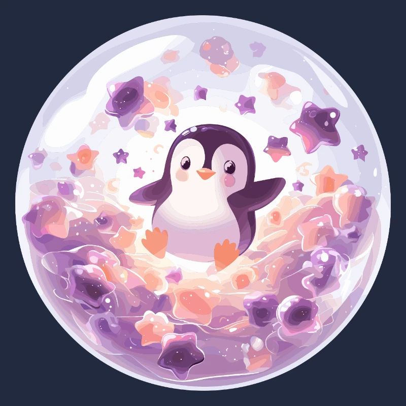 Penguin in bubble ball
