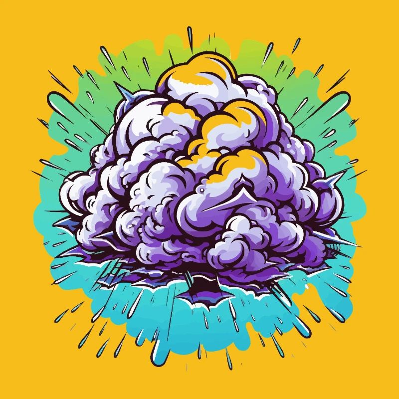 Explosion de la Boule de Brume Violette