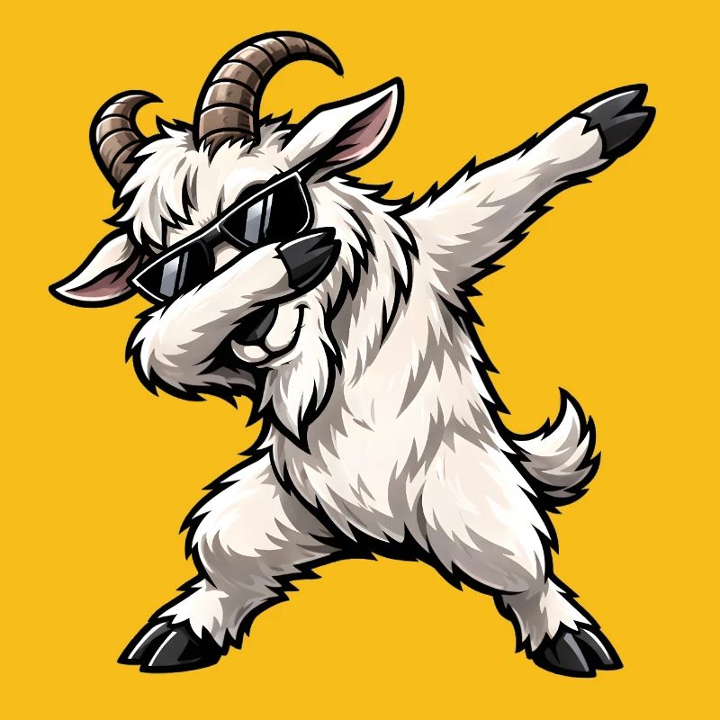 Dabbing Ziege