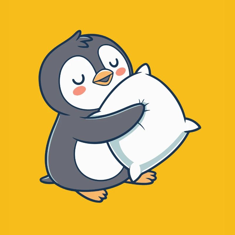 Pastel Cuddly Penguin