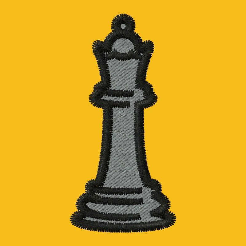 Pièce d’échecs brodée