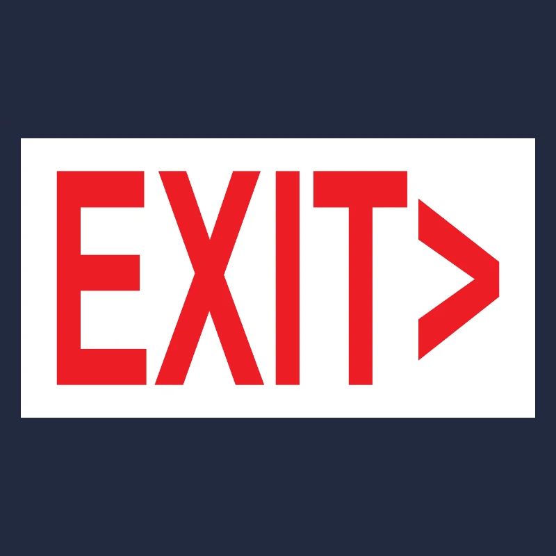 Exit / Exit / Emergency Exit