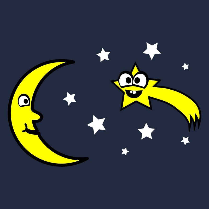 Lune et étoiles