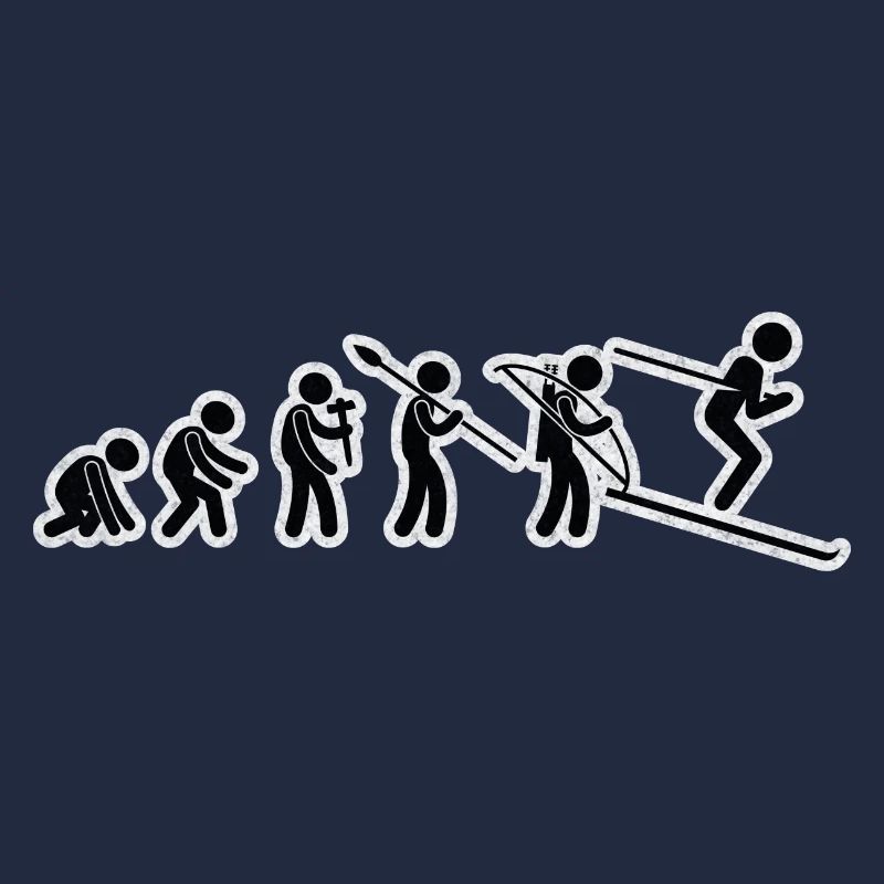 Evolution Ski Black Grunge