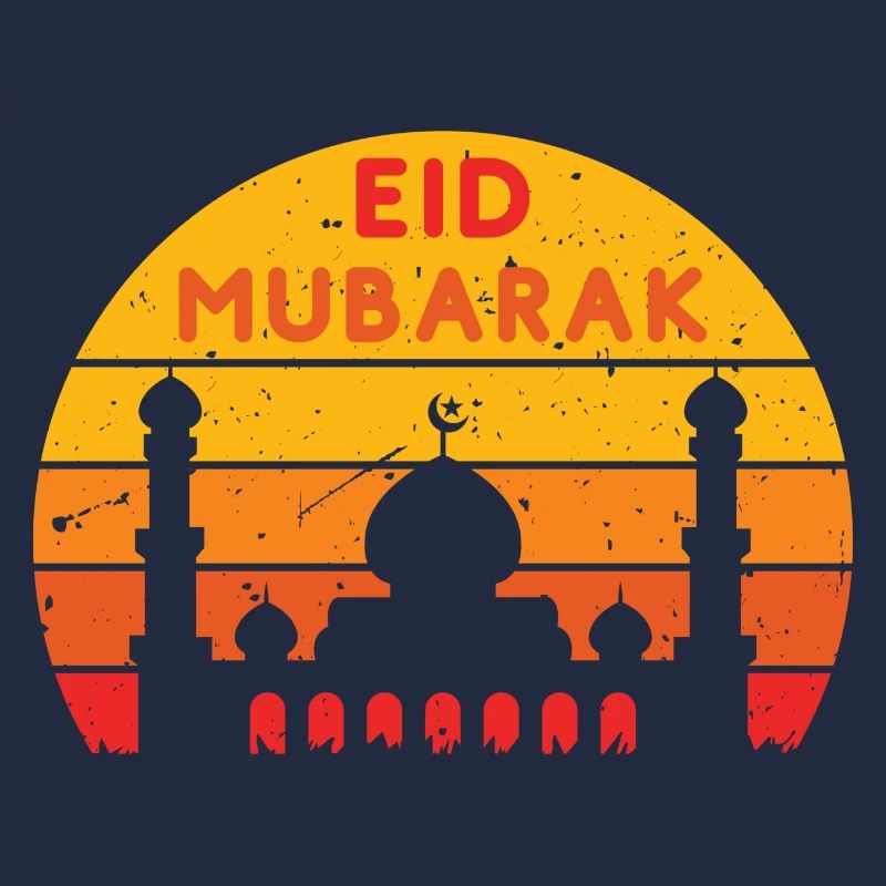 Ramadan Eid Mubarak Sunset Colors