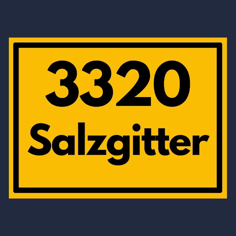 Panneau de lieu - puis rétro ancien code postal 3320 SALZGITTER