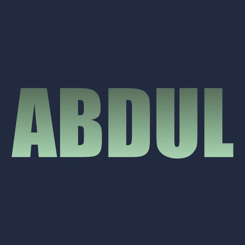 First name: Abdul - green gradient