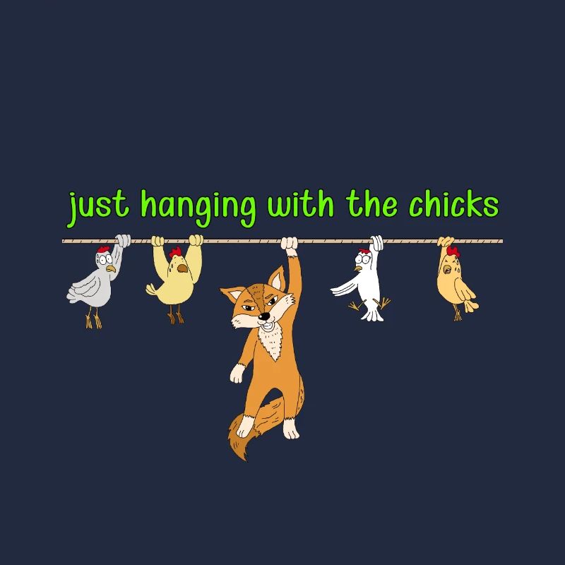 Fox Chicken Funny Gift Shirt