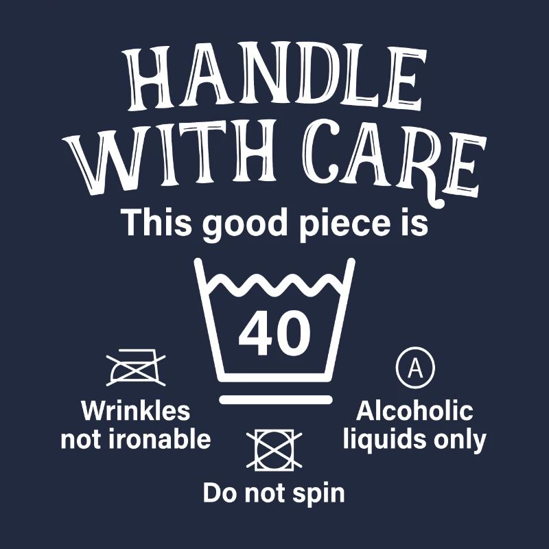 Handle With Care Vierzig Geschenk 40. Geburtstag
