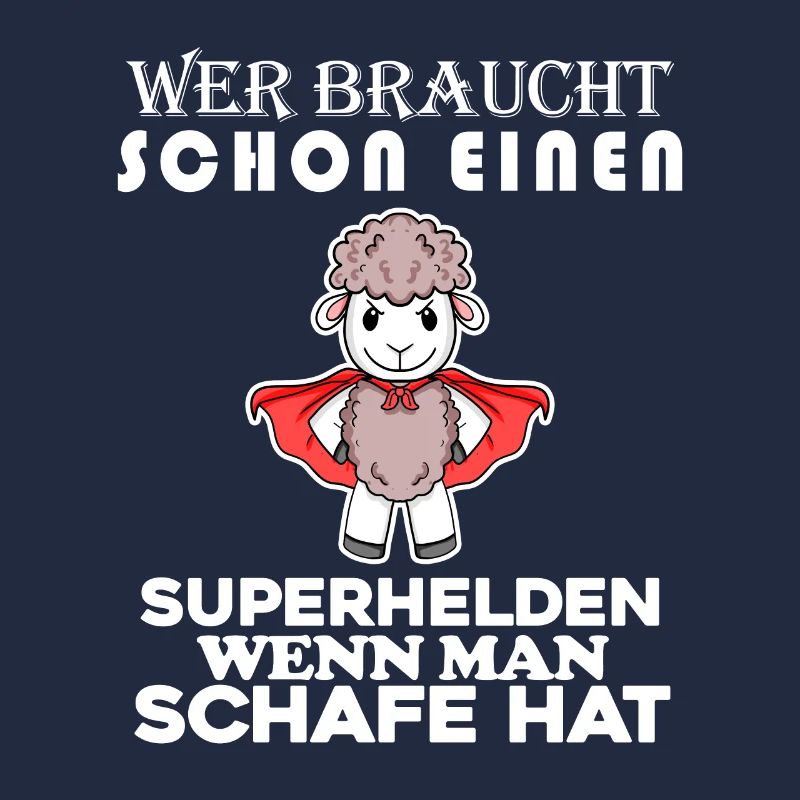 Schaf Superheld Hirte