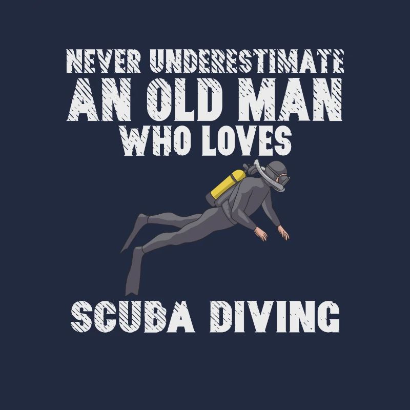 Old Man Diver Diving