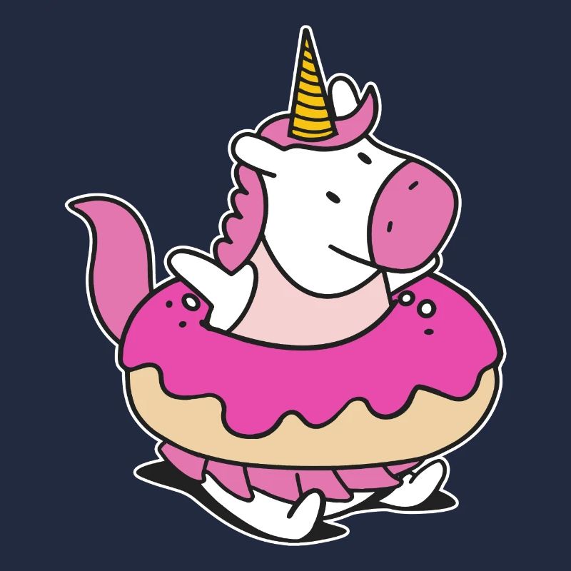 Rainbow Unicorn Float Floaty Donut