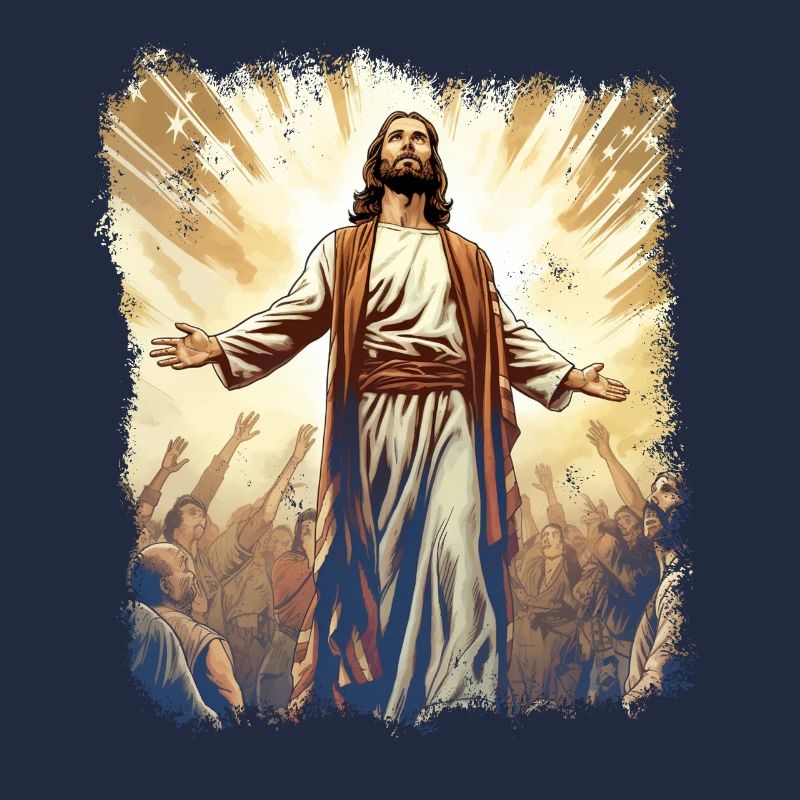 Jésus brille dans la lumière céleste de l’espérance