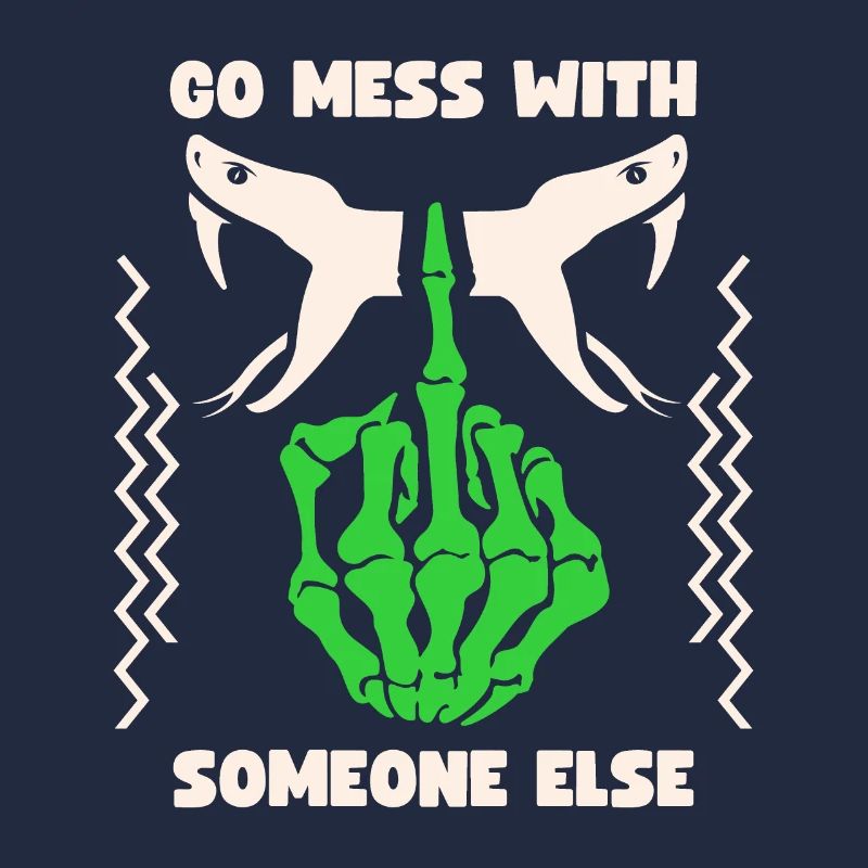 Frecher Spruch, Anti-Mobbing, Mittelfinger