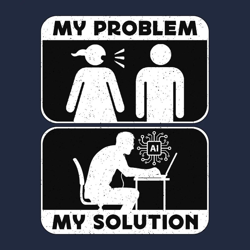 Artificial Intelligence My Problem Pictogram Dad
