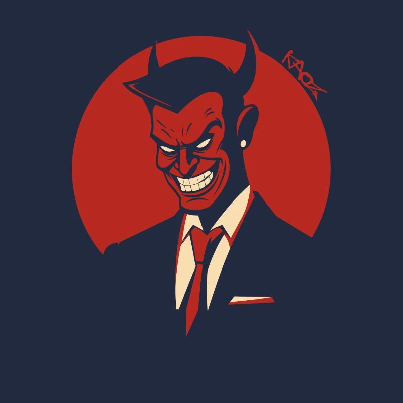 Satan Devil : Un Logo d’une Société Maléfique