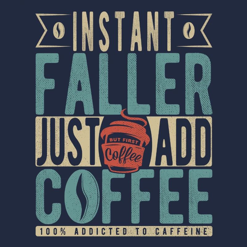 Instant Faller Einfach Kaffee hinzufügen