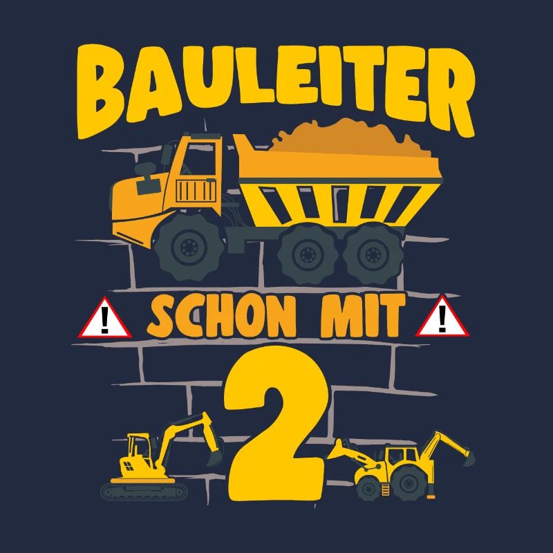2. Geburtstag Bauleiter Mit 2 Bagger Kipplaster