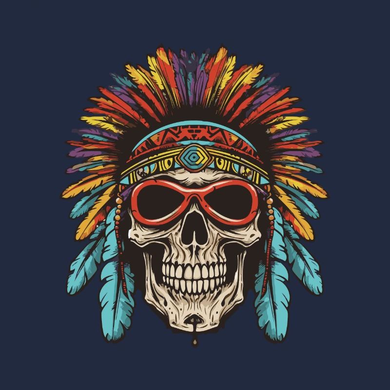Apache Totenkopf Indianer