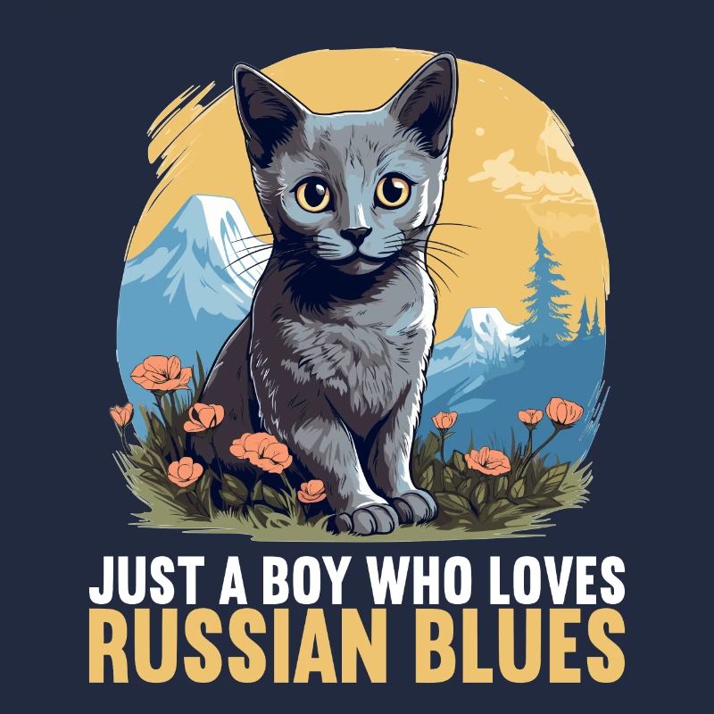 Russian Blue Cat Russisch Blau Katze