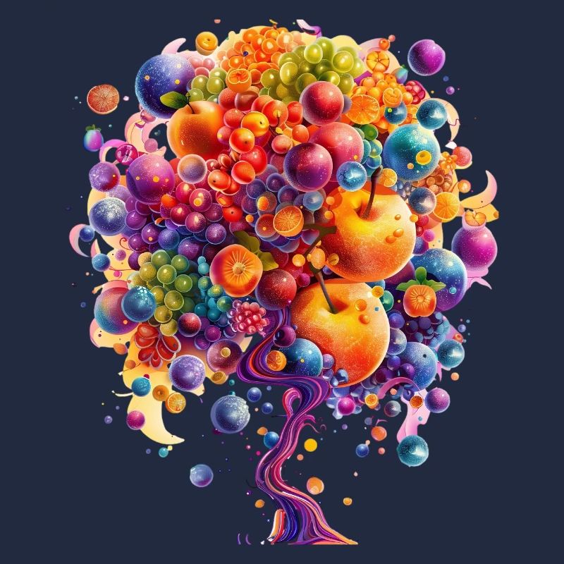 Bunte Weltenbaum Explosion