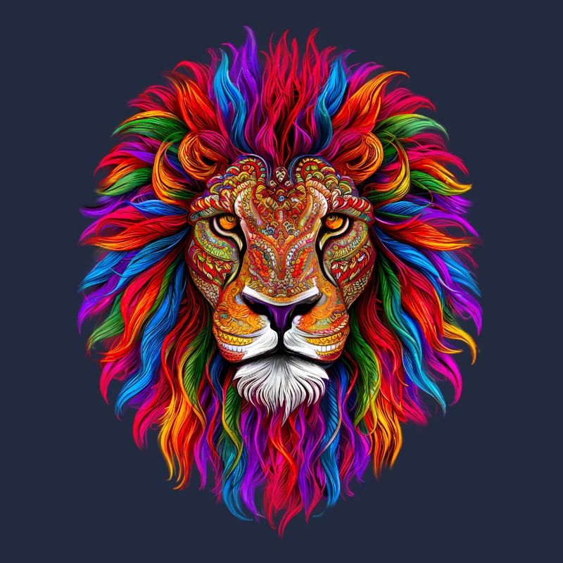 Psychedelischer Löwe