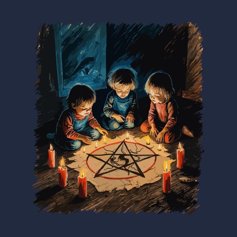 Rétro Vintage Design Occulte Rituels d’invocation