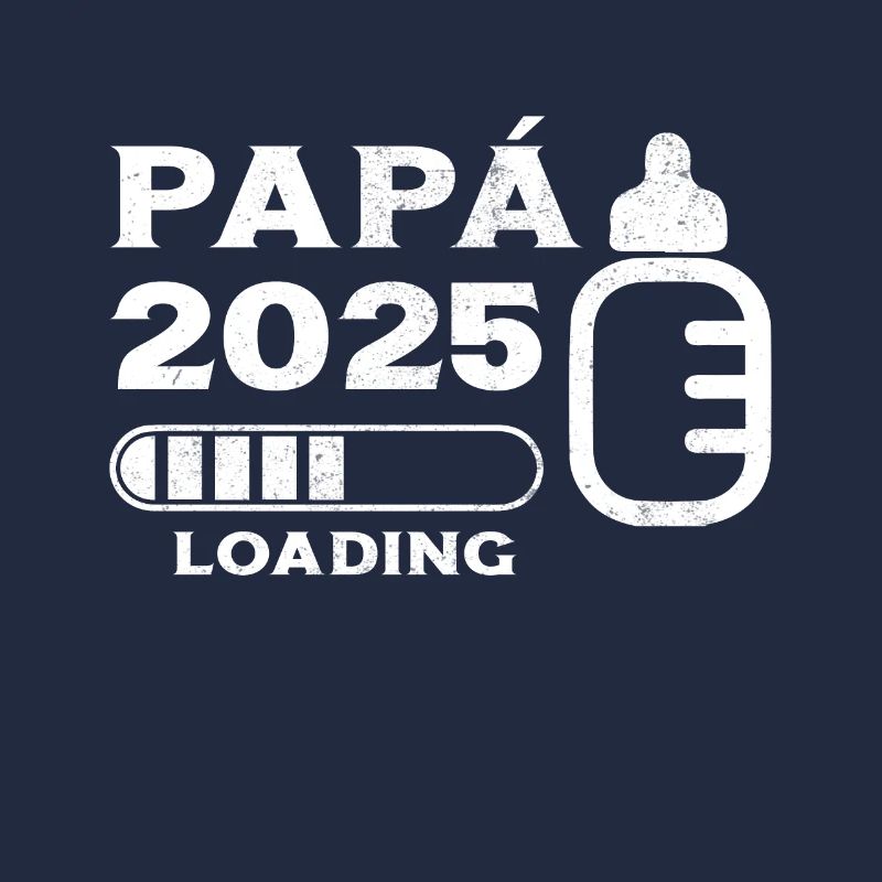 Papa 2025 Loading Geschenk Zukunft Vater